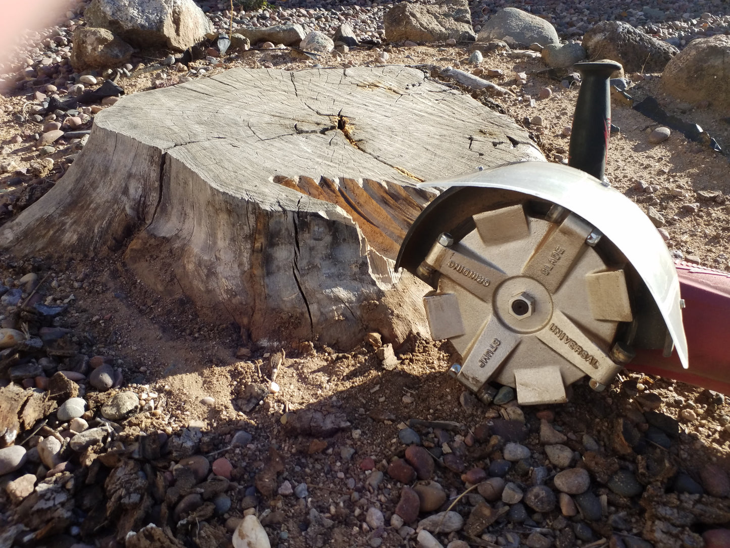 World's 1st Handheld Stump Grinding Solution, Bomb Proof Construction, Made in the USA, For: Service Industries, Demolition, Rescue, Emergency